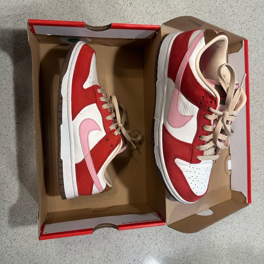 Nike Red and White Shoe Box